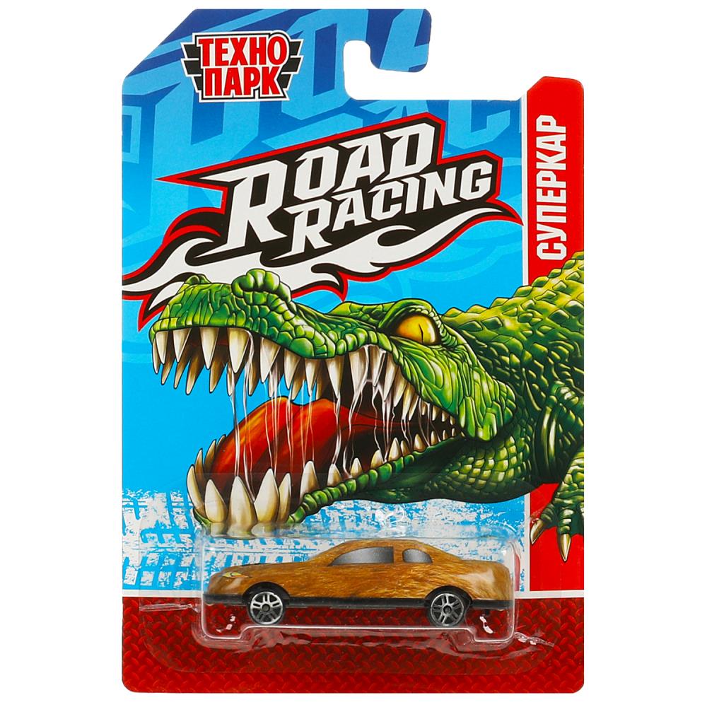 Машина металлическая Роад Рейсинг крокодил Суперкар, 7,5 см. (в асс) Технопарк RR-7-2434647-PRE-R