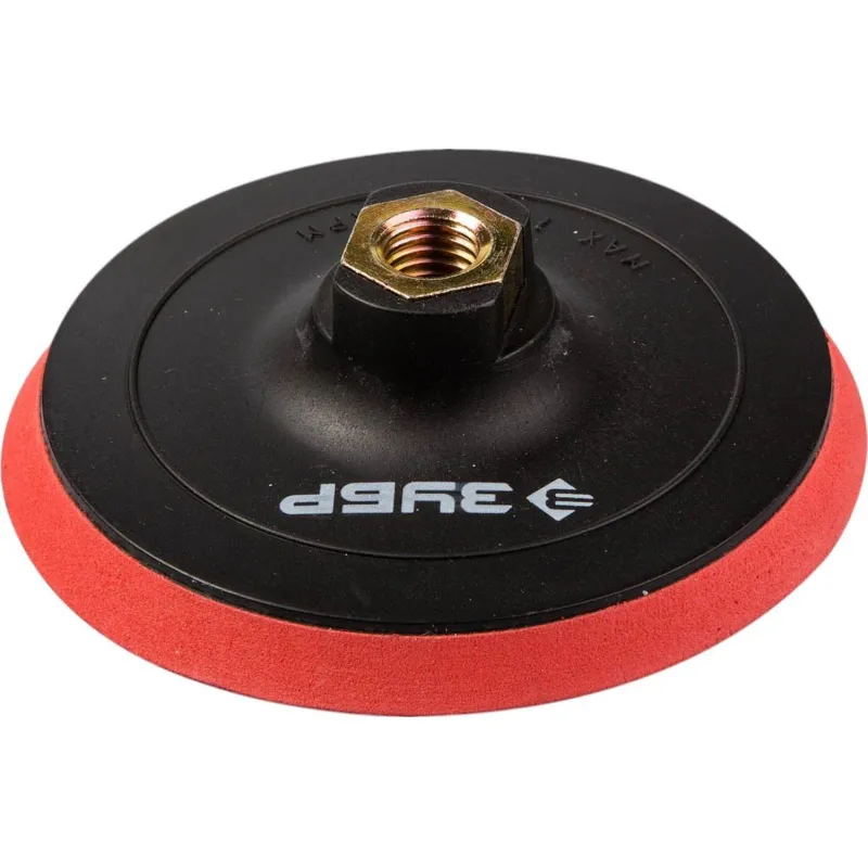 Тарелка опорная ЗУБР Мастер для УШМ мягкая липучка,d125мм,М14 (35782-125) 1711935