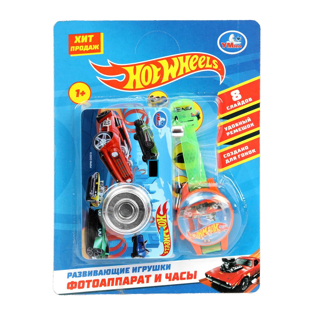 Фотоаппарат и часы "Хот Вилс" 8 слайдов, лабиринт с шариками.блист. УМка B2015085-R1 (480)