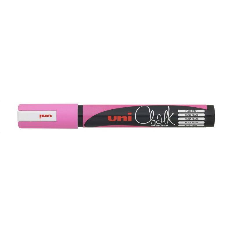 Маркер меловой Uni Chalk розовый (толщина линии 2.5 мм) 719207