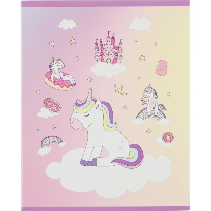 Тетрадь общая А5 48л Uniland роз,клет,скреп, ВД-лак №1 School 1819932