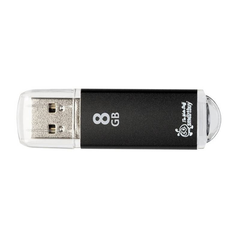 Флеш-память SmartBuy V-Cut 8 Gb USB 2.0 черная SB8GBVC-K 445910