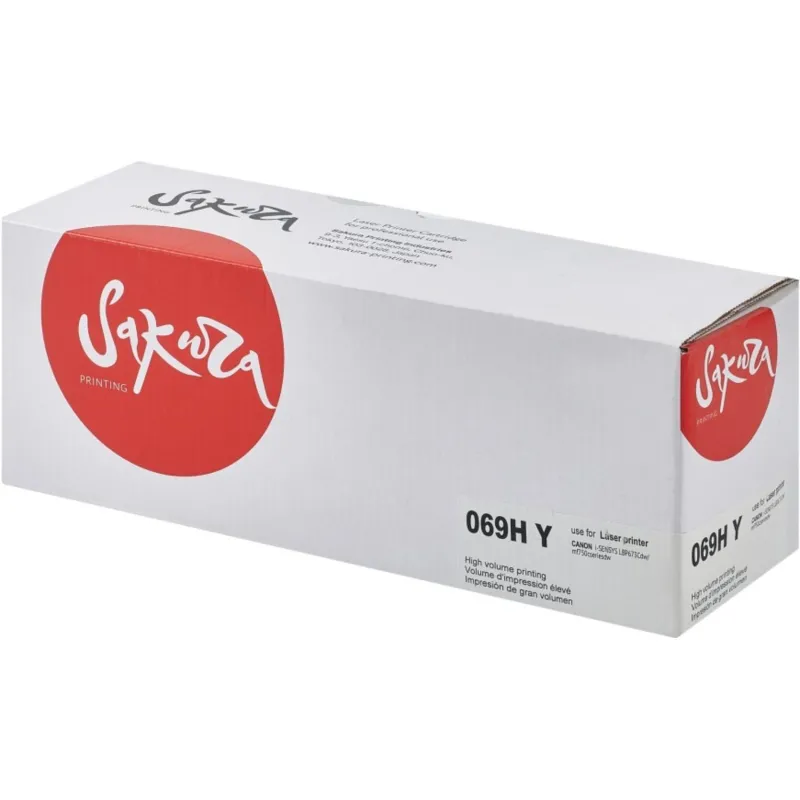 Картридж лазерный Sakura 069H Y жел.пов. Емк. для Canon LBP673Cdw/MF752Cdw 2055370 SA069HY