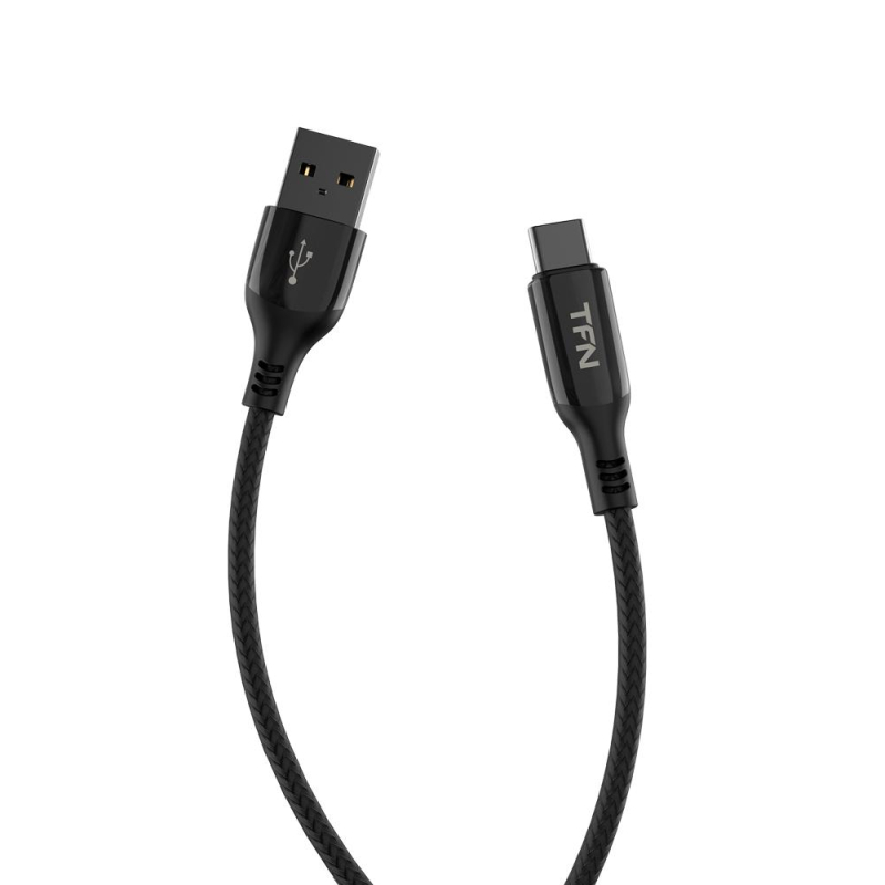 Кабель интерфейсный TFN USB - TypeC, 1.2м. черный (TFN, TFN-C-BLZ-AC1 M-BK) 1550934