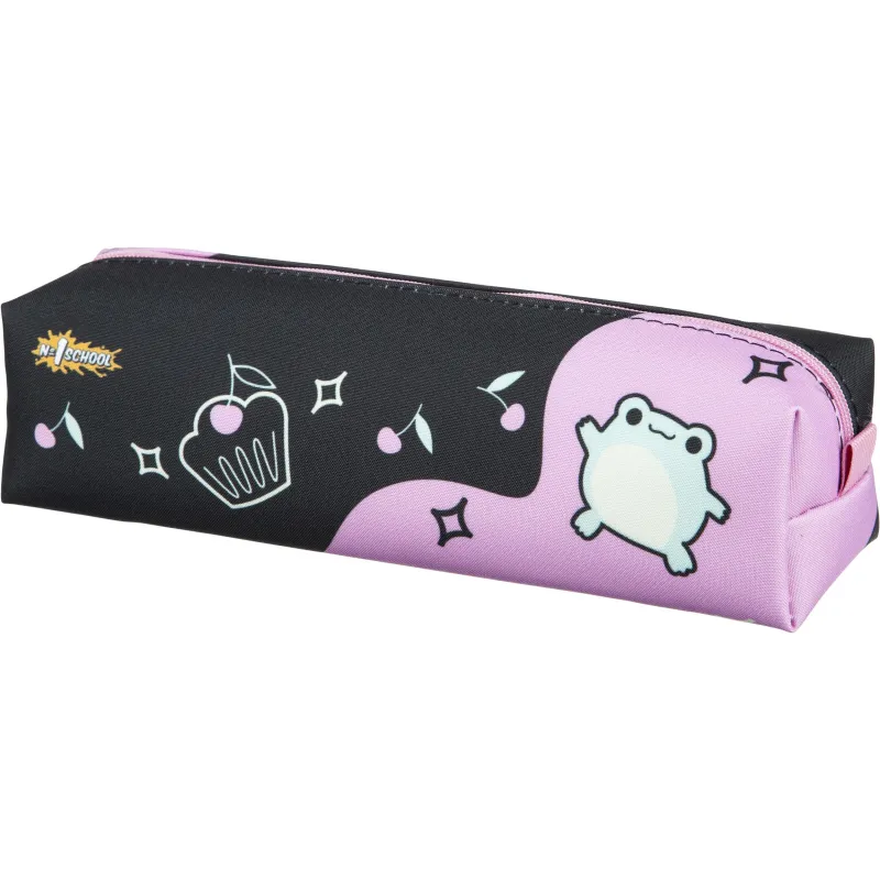 Пенал -косметичка Комус КлассFroggy 2 отд.ПМО 31-20 ткань мягк, 210х50х60 1716473