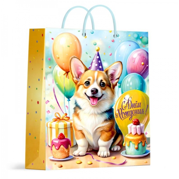 Пакет подарочный матовый, М Чудо праздник PM-123143-KR