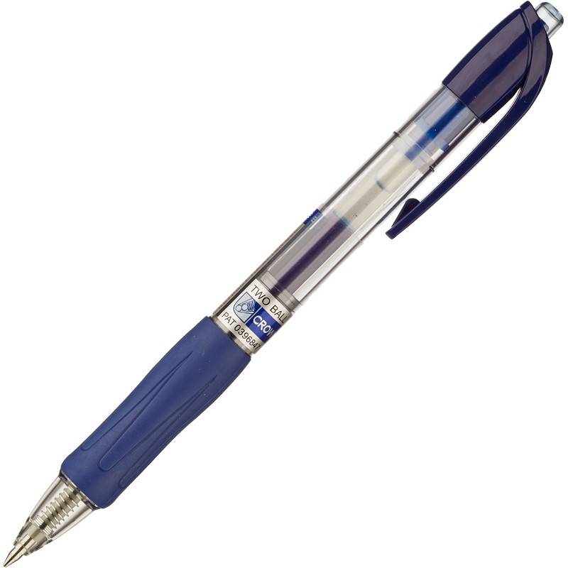 Ручка гелевая автоматическая Crown AJ-5000R синяя (толщина линии 0.7 мм) 218851