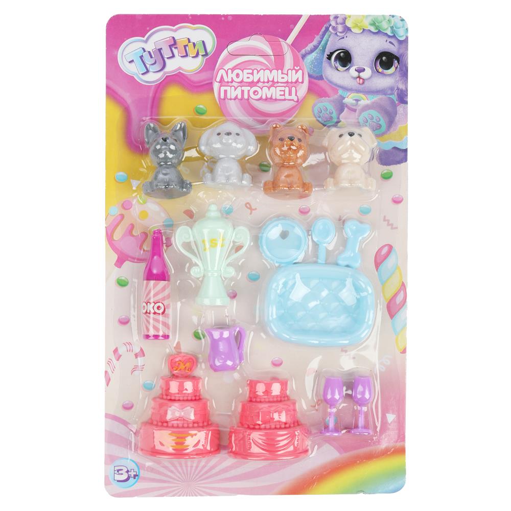 Игровой набор с питомцами и аксессуарами Тутти (4 питомца и 10 акс.) Y2204Z0284-RU (432)
