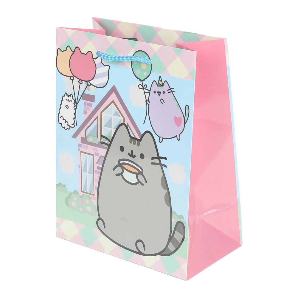 Пакет подарочный глянцевый М, "Серый Кот", 140 гр/м Чудо праздник PM-130567-PUSH