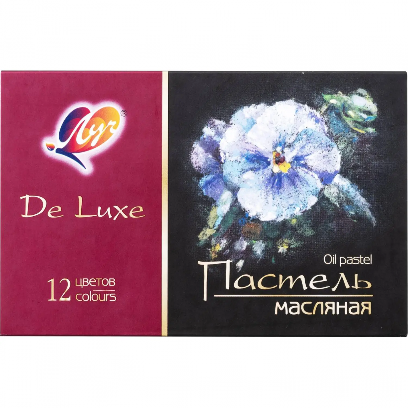 Пастель масляная Люкс 12 цв (круглая) 30С 1936-08 набор Луч 2275972