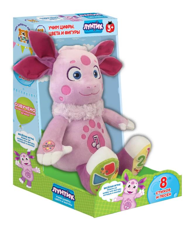 Игрушка мягкая интерактивная Лунтик обучающий: 24 см. Мульти-пульти V72935/24 (6)