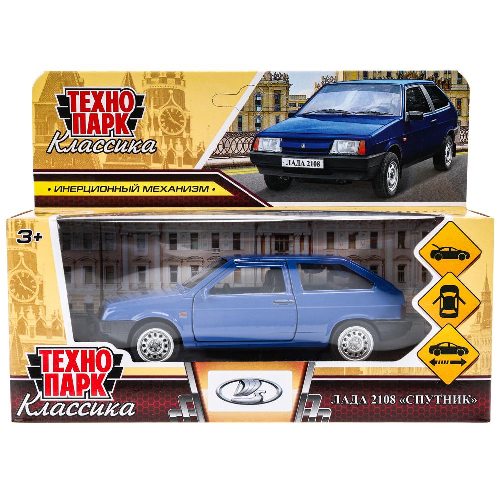 Машина металлическая Лада-2108 Спутник, 12 см. синий Технопарк 2108-12-BU