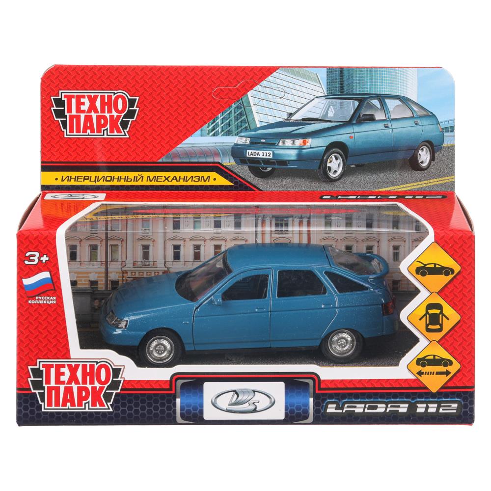 Машина металлическая "Ваз-2112", 12 см. сине-зеленый Технопарк 2112-12-BGR-WOD