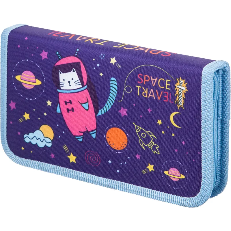 Пенал Комус Класс Кот-космонавт ПКК 03-6,лам,софт тач,1отд,190x110мм 1554539