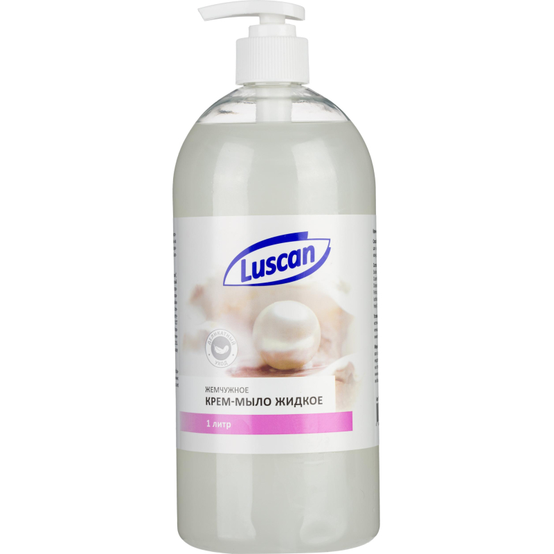 Крем-мыло жидкое Luscan жемчужное с дозатором 1л 1566941 перламутровое 1000