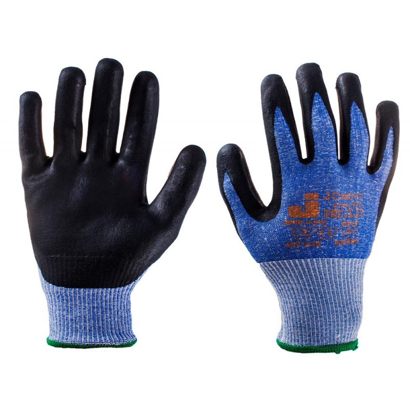 Перчатки защит. от порезов JCN051 трикотаж. 5кл. цв.синий р.L Jeta Safety 1292923 JCN051-L