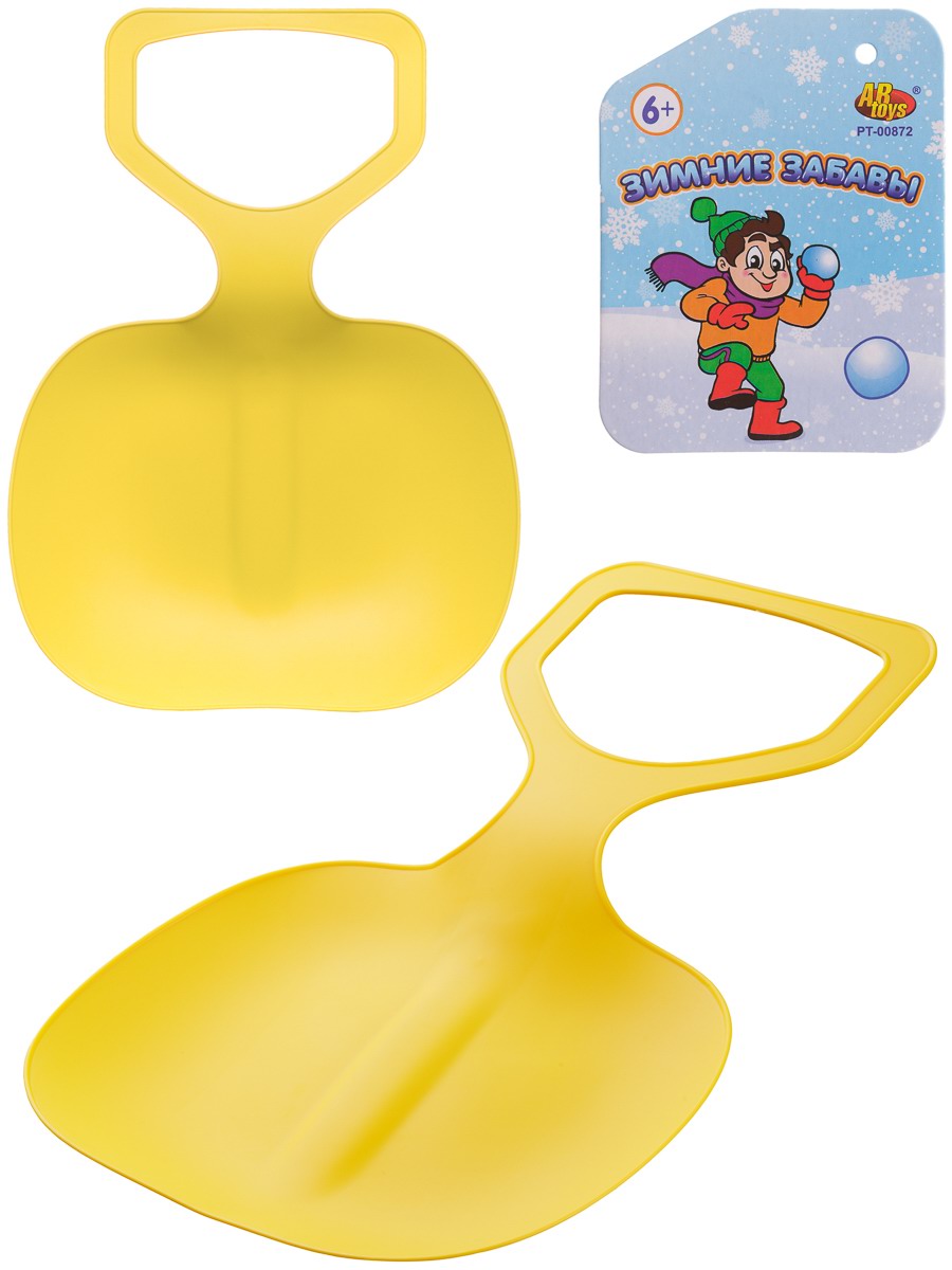ABtoys Ледянка (ширина сиденья 35 см) желтый PT-00872/желтый