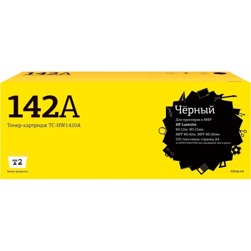Картридж лазерный T2 TC-HW1420A чер. для HP Laser M110w/M110we/M140w 2123666