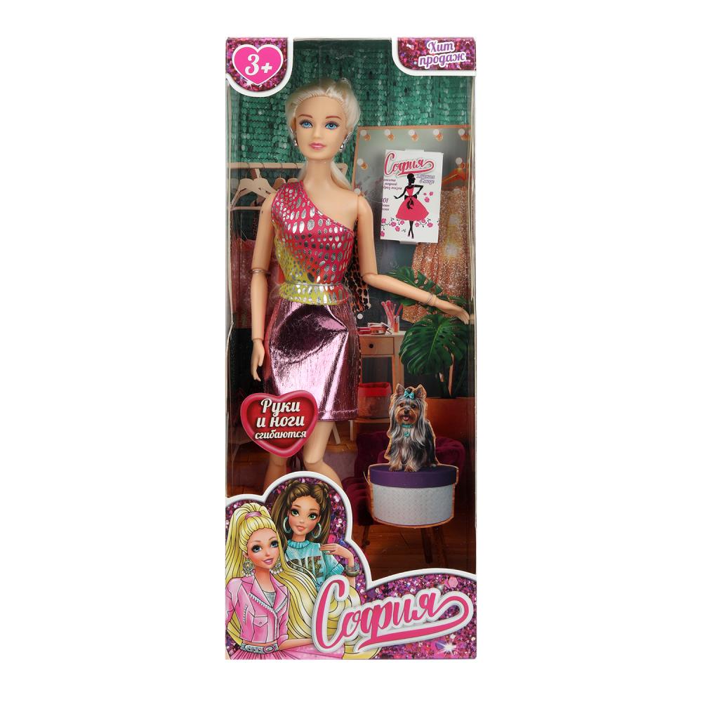 Кукла 29 см. София, руки и ноги гнутся, подвижная Карапуз C4-S-JP