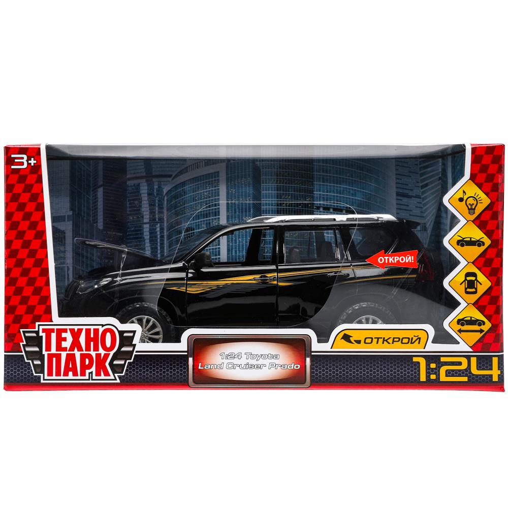 Машина металлическая свет-звук Тойота Лэнд Крузер Прадо, 20 см. капот Технопарк 68270AB