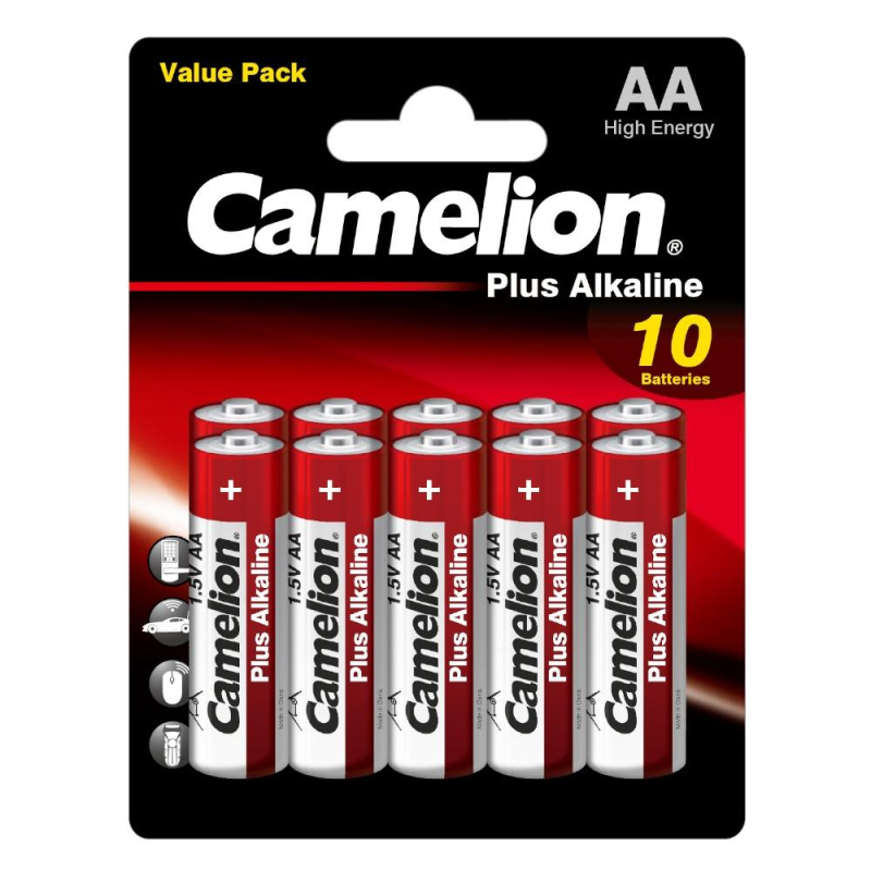 Батарейка Camelion Plus Alkaline 10шт/бл(LR6-BP10, 1.5В) (14854) 1840393