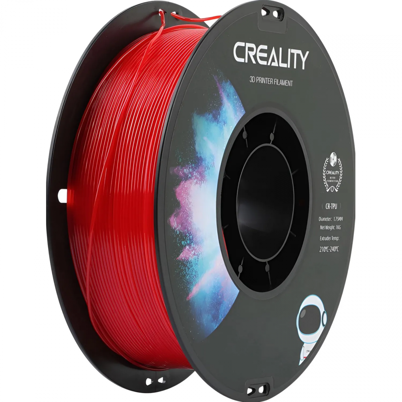 Катушка CR-PETG-пластика 1.75 мм 1кг. красная (3301030038) Creality3D 2076418