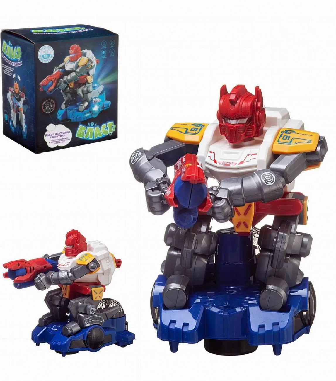 Junfa Робот На страже галактики, эл/мех. свет и звук, белый корпус ZY1215007/белый