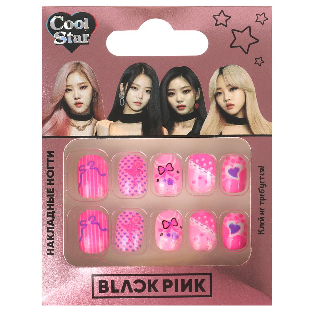 Набор косметики для девочек: накладные ногти Black Pink Cool Star 115620-BP-TTG