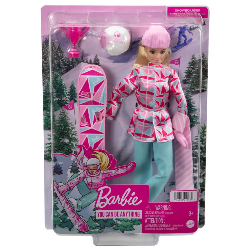 Кукла Mattel Barbie Зимние виды спорта Сноубордист HCN32