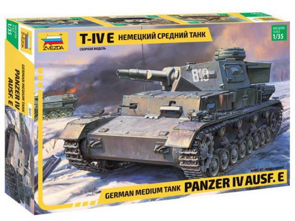 Модель сборная "Немецкий средний танк Т-IVE" Звезда 3641з