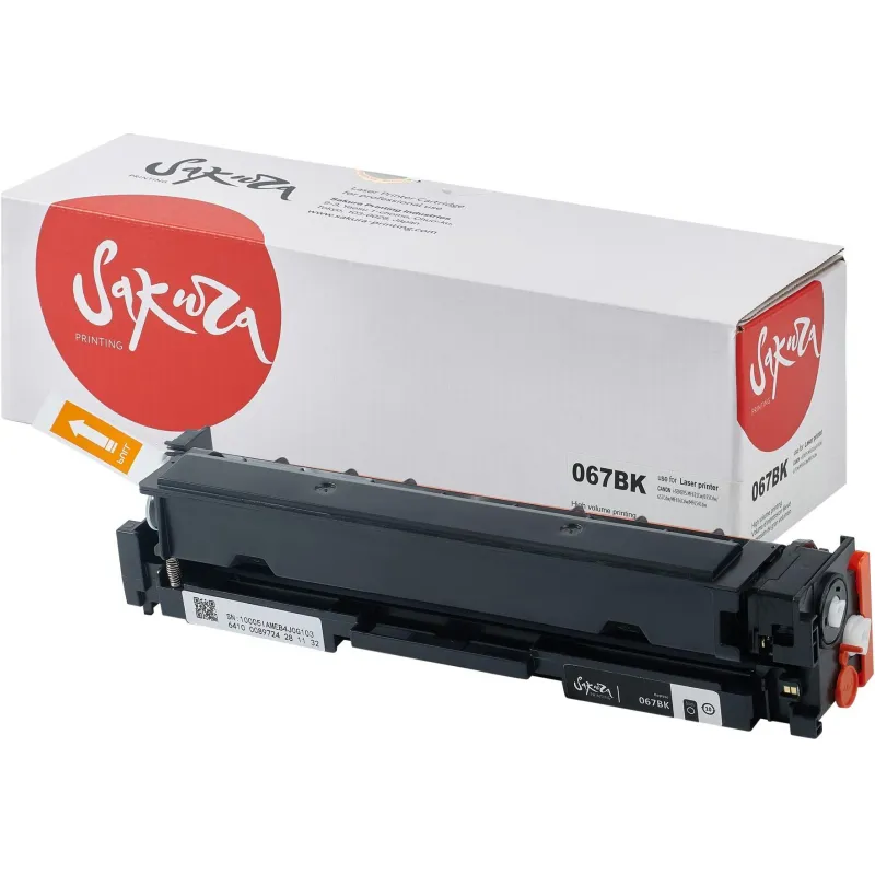Картридж лазерный Sakura 067 BK чер. для Canon LBP631/MF651/MF657 2093986 SA067BK