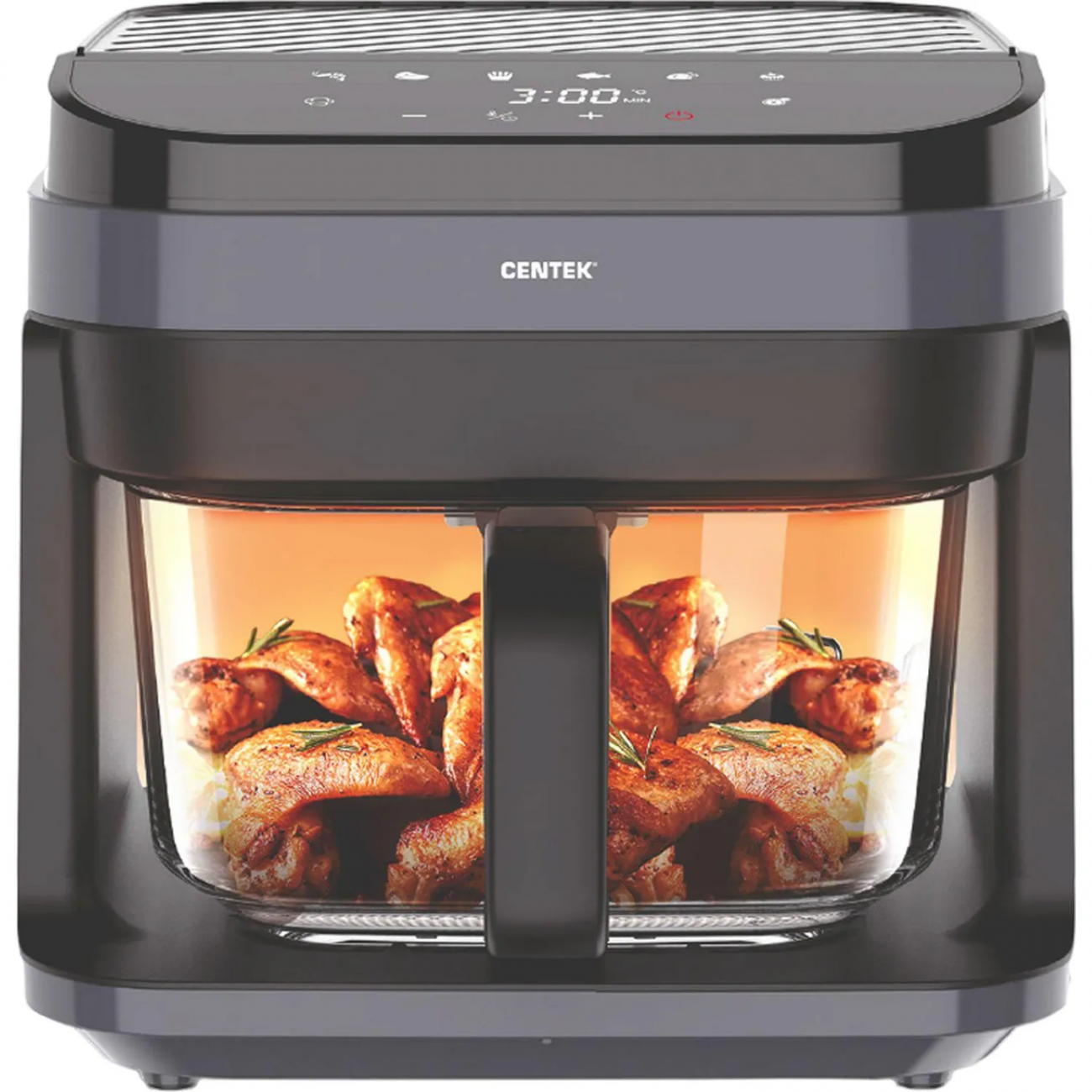 Аэрогриль Centek CT-3101,5,5л, 1350Вт, сенсорное упр. решетка, карбон.тэн 2125146