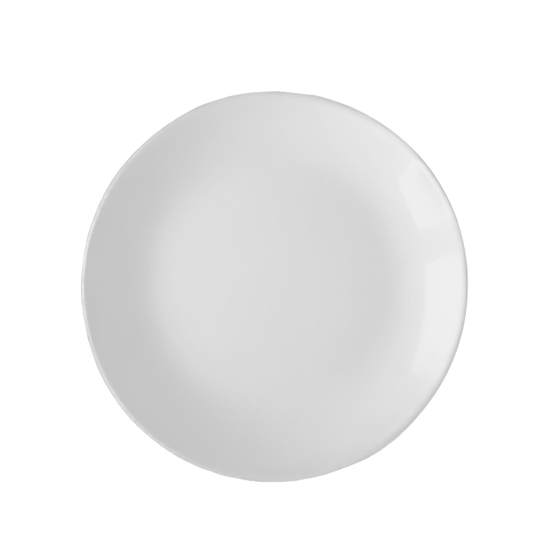 Тарелка десертная 195мм, белая, опаловое стекло Сфера 6шт/уп Кулинарк 1805882