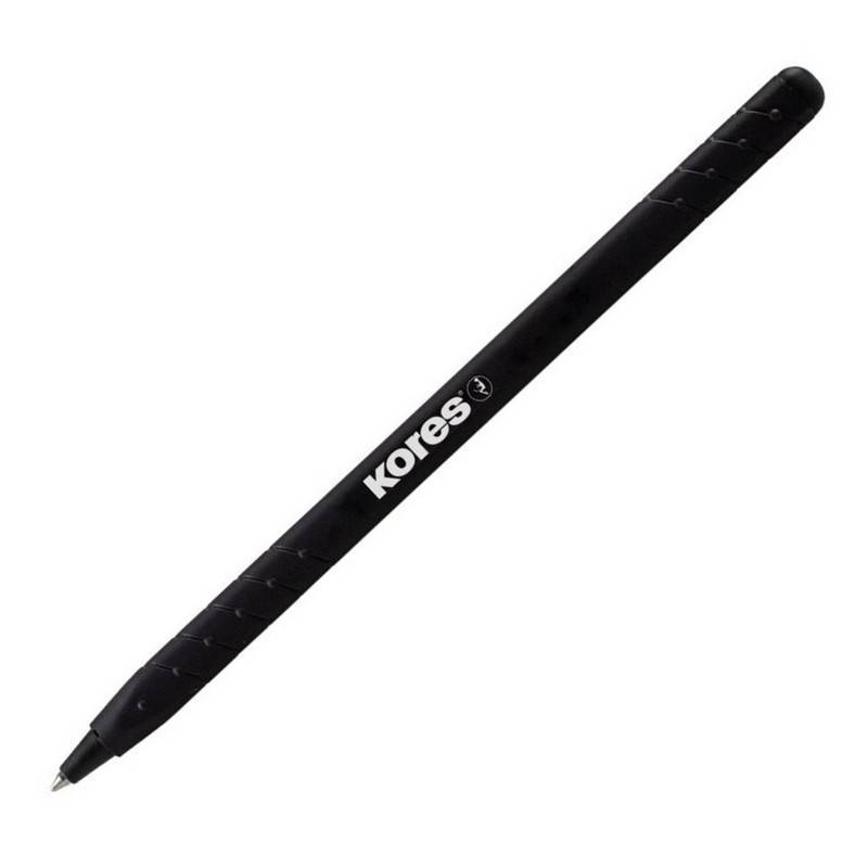 Ручка шариковая одноразовая Kores Kor-M черная (толщина линии 0.5 мм) 37022 1013669