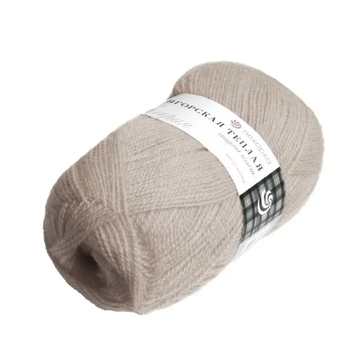 Пряжа ПЕХОРКА Ангорская тёплая 480м/100г цвет 08-Св.Серый 2125620080