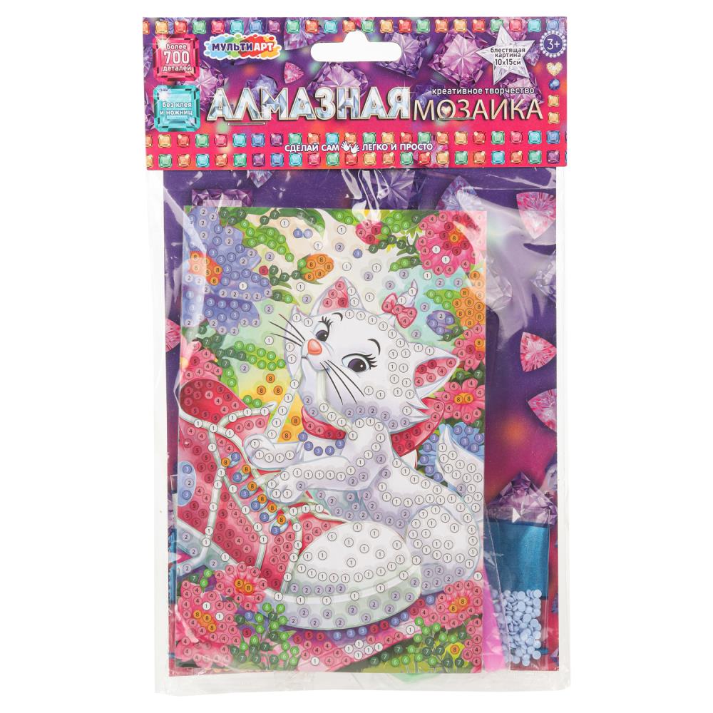 Алмазная мозаика "Кошечка Мари" 
10*15 MultiArt AM10X15-122856
