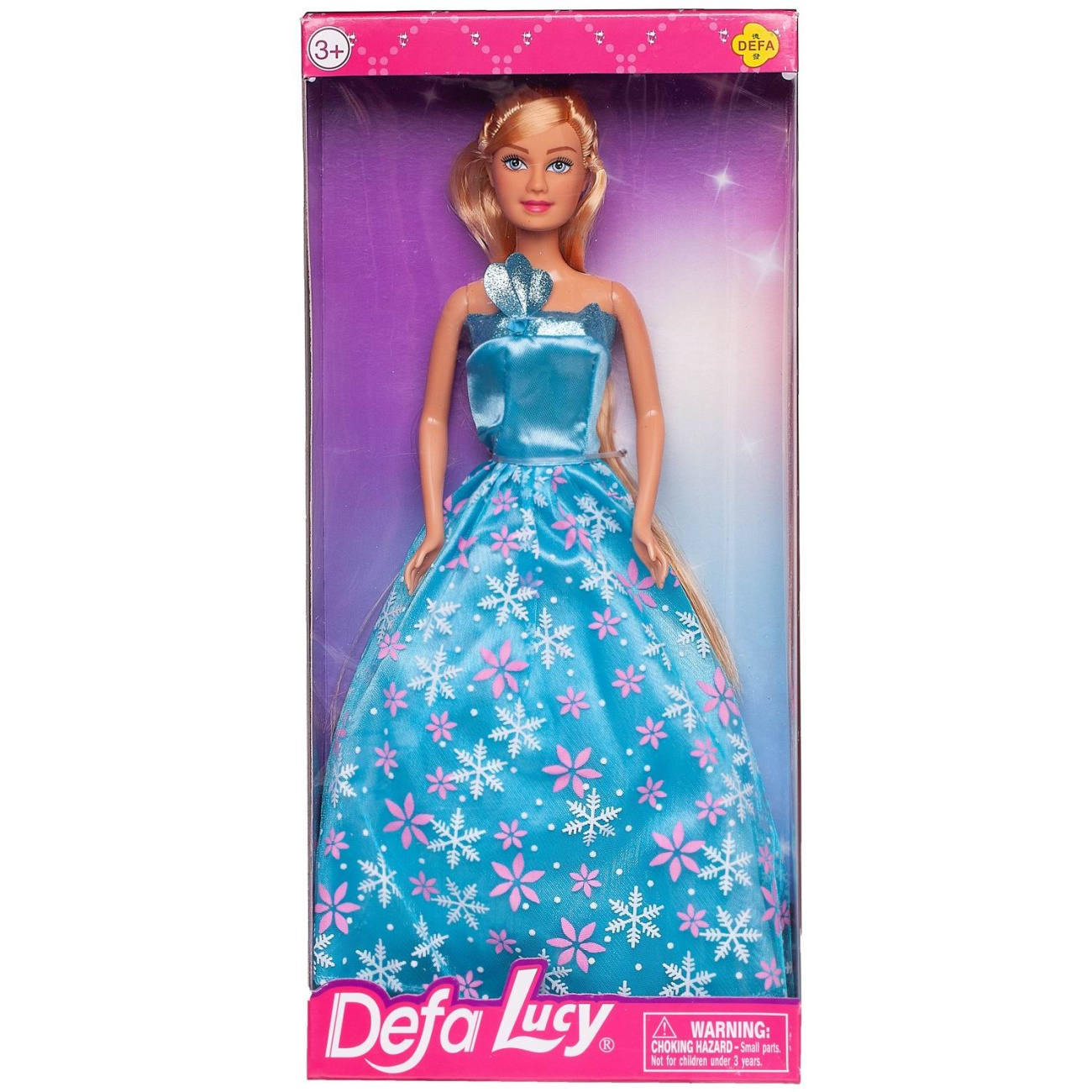 Кукла Defa Lucy Светский раут в голубом длинном вечернем платье 29 см 8308d/голубое