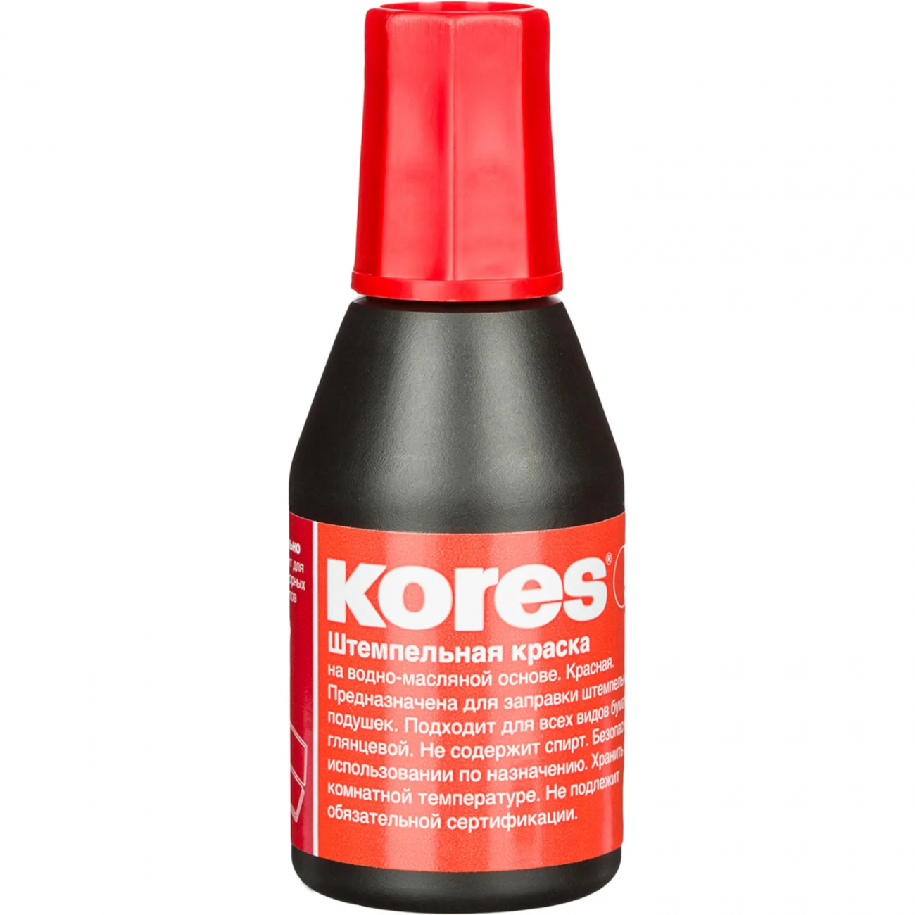 Краска штемпельная KORES красная 71328 ев/эт 2375879