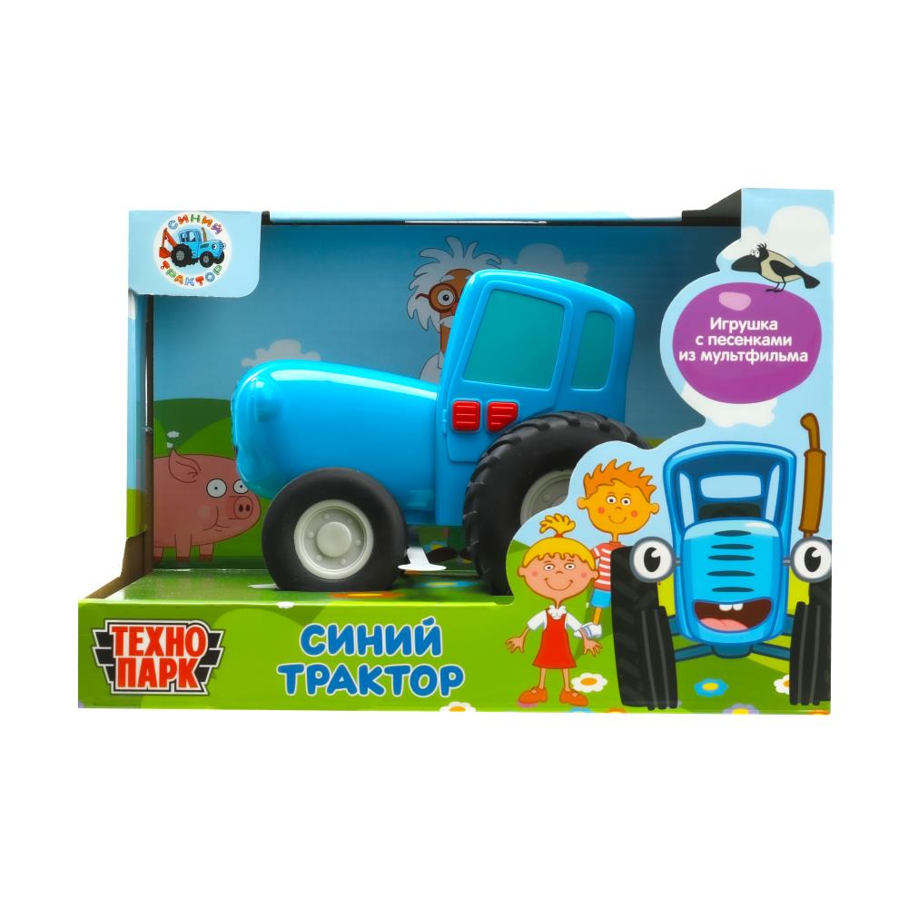 Машина "Синий Трактор" 15 см. синий, свет-звук Технопарк BLUTRA-15PL-WOD