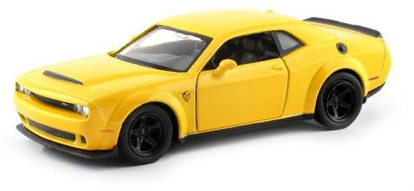1:32 Машина металлическая RMZ City Dodge Challenger SRT Demon 2018 (цвет желтый) Uni-Fortune 554040-YL