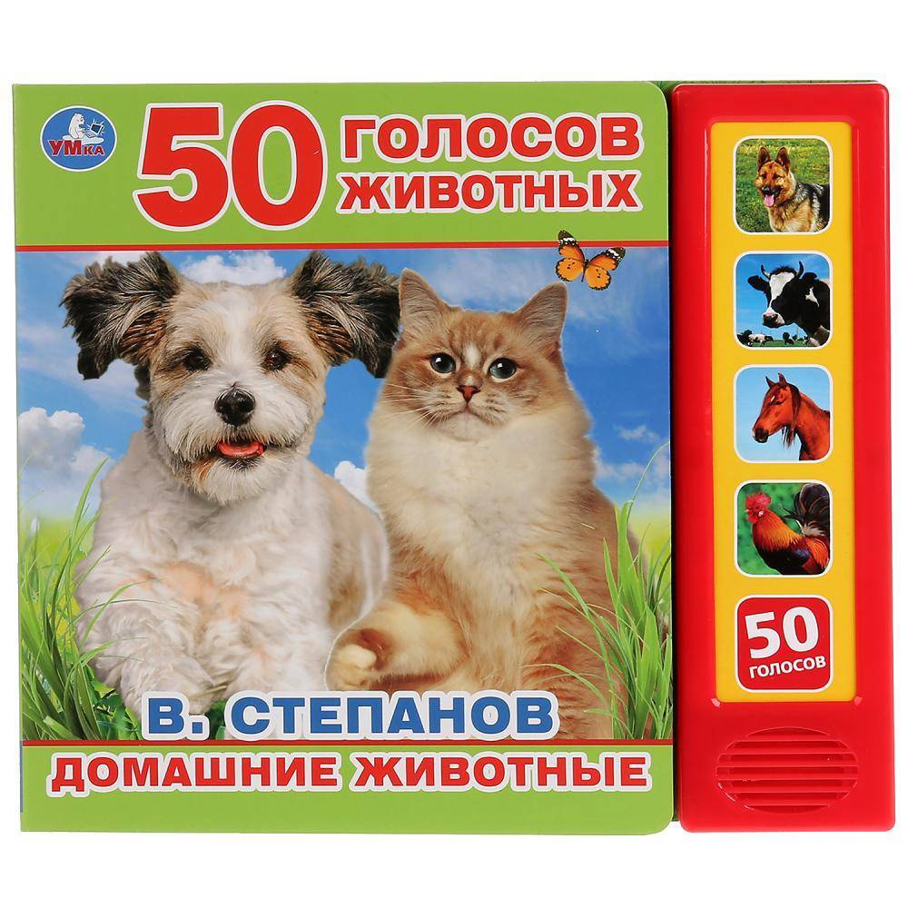 Книга "Домашние животные" В. Степанов (5 звуковых кнопок, говорящая энциклопедия) Умка 9785506028680