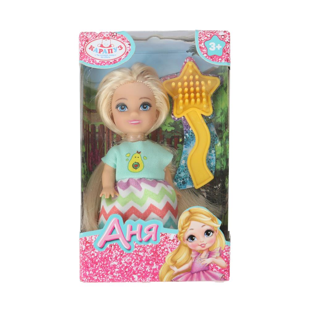 Кукла Анечка, 12 см. с расческой Карапуз ANNA-C4-BB (120)