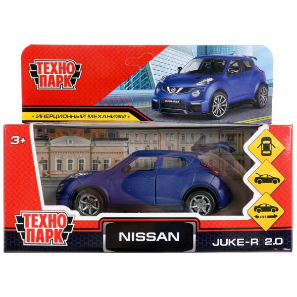 Машинка Технопарк NISSAN JUKE-R 2.0 SOFT синий 12 см JUKE-12FIL-BU