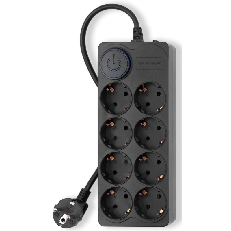 Сетевой фильтр Ippon BK-8-EU-5-16-B 5м (8 розеток) черный (1804854) 1829844