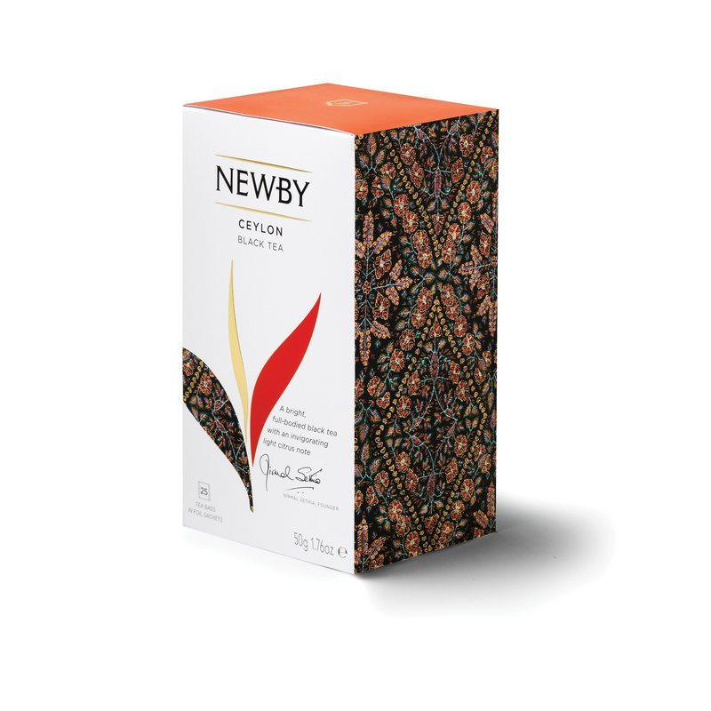 Чай Newby Цейлон черный 25 пакетиков 443306