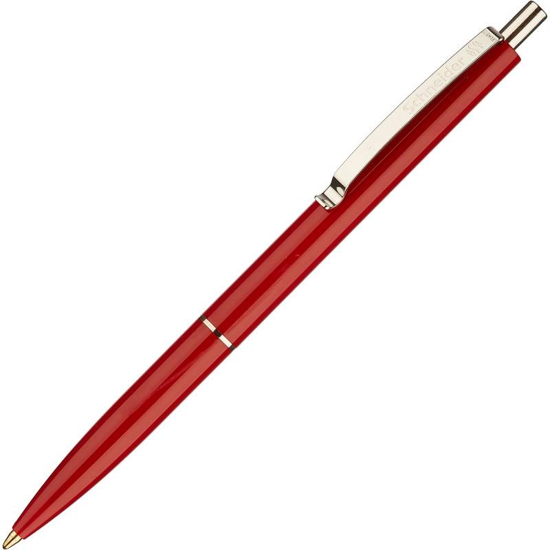Ручка шариковая автоматическая Schneider K15 синяя (красный корпус, толщина линии 0.5 мм) 95428