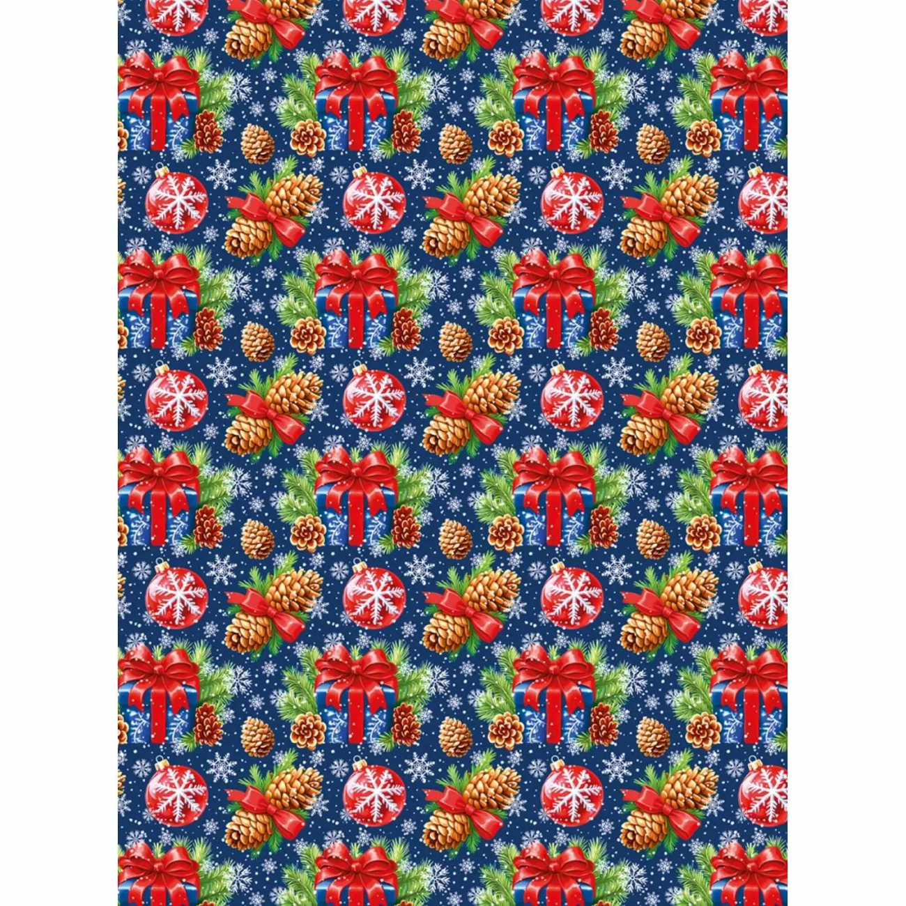 Бумага упаковочная д/сувен. продукции с рисунком, 80г/м2 100х70 арт.95240 Magic Pack 2333465