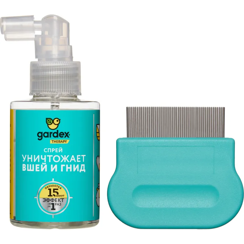 Средство для волос педикулицидное Gardex от вшей и гнид спрей 80 мл 1880641 300