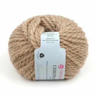 Пряжа ПЕХОРКА Северная 50м/50г цвет 124-Песочный 2124161240