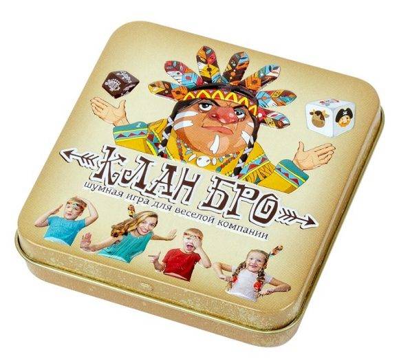 Настольная игра "Клан Бро" (жестяная коробка) Десятое Королевство 03727
